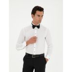 Cacharel Erkek Beyaz Slim Fit Manşetli Pamuk Karışımlı Smokin Gömlek 50285569-VR013 - 37