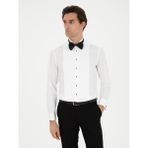 Cacharel Erkek Beyaz Slim Fit Manşetli Pamuk Karışımlı Smokin Gömlek 50287297-VR013 - 37