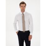 Cacharel Erkek Beyaz Slim Fit Pamuk Karışımlı Gömlek 50314589-VR013 - 43