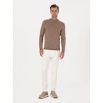Cacharel Erkek Beyaz Slim Fit Pamuk Liyosel Karışımlı Jean Pantolon 50317113-VR013 - 32 - 33