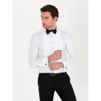 Cacharel Erkek Beyaz Slim Fit Smokin Gömlek 50269231-VR013 - 37
