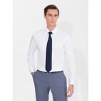 Cacharel Erkek Beyaz Slim Fit Uzun Kollu Basic Gömlek 50268503-VR013 - 36