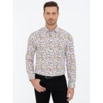 Cacharel Erkek Beyaz Slim Fit Uzun Kollu Gömlek 50239720-VR013 - 2XL