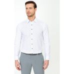 Cacharel Erkek Beyaz Slim Fit Uzun Kollu Gömlek 50247575-VR013