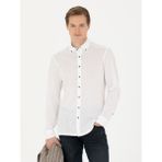 Cacharel Erkek Beyaz Slim Fit Uzun Kollu Gömlek 50279606-VR013 - 41