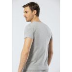 Cacharel Erkek Bisiklet Yaka Düğmeli T-Shirt - M - Gri