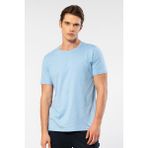 Cacharel Erkek Bisiklet Yaka T-shirt 2169/Açık Mavi