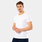 Cacharel Erkek Bisiklet Yaka T-Shirt (Slim Fit) Beyaz XXL