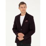 Cacharel Erkek Bordo Slim Fit Yün Karışımlı Ceket 50290531-VR014 - 46 - 6 Drop
