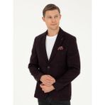 Cacharel Erkek Bordo Slim Fit Yün Karışımlı Ceket 50290531-VR014 - 6 Drop - 58