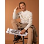 Cacharel Erkek Camel Regular Fit Pamuk Karışımlı Yarım Balıkçı Yaka Triko Kazak 50272281-VR015 - 3XL