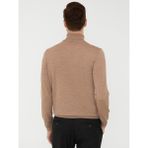 Cacharel Erkek Camel Slim Fit Balıkçı Yaka Basic Triko Kazak 50237052-VR015 - 2XL