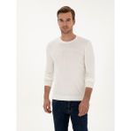 Cacharel Erkek Camel Slim Fit Pamuk Karışımlı Bisiklet Yaka Triko Kazak 50318982-VR015 - 3XL