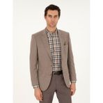 Cacharel Erkek Camel Slim Fit Yün Karışımlı Ceket 50292488-VR015 - 6 Drop