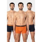 Cacharel Erkek Desenli Likralı Boxer 3'lü Paket 1339/Lacivert 1