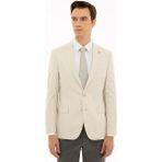 Cacharel Erkek Ekru Slim Fit Ceket 50219572-VR019 - 46 - 6 Drop