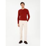 Cacharel Erkek Ekru Slim Fit İnce Fitilli Kadife Kumaş Pantolon 50291246-VR019 - 48
