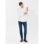 Cacharel Erkek Ekru Slim Fit Uzun Kollu Gömlek 50262889-VR019