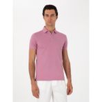Cacharel Erkek Gül Kurusu Slim Fit Polo Yaka Pamuklu Basic T-shirt 50300934-VR026 - XL