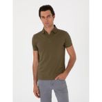 Cacharel Erkek Haki Slim Fit %100 Pamuk Polo Yaka T-Shirt 50300934-VR027