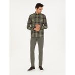 Cacharel Erkek Haki Slim Fit Pamuk Karışımlı Kanvas Pantolon 50292446-VR027 - 32 - 40