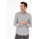 Cacharel Erkek Haki Slim Fit Uzun Kollu Gömlek 50227030-VR027 - 37