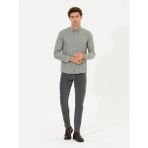Cacharel Erkek Haki Slim Fit Uzun Kollu Gömlek 50255618-VR027