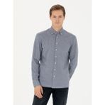 Cacharel Erkek Indigo Slim Fit Uzun Kollu Gömlek 50255655-VR028 - İndigo