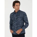 Cacharel Erkek İndigo Slim Fit Uzun Kollu Gömlek 50272876-VR028