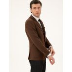 Cacharel Erkek Kahverengi Slim Fit Ceket 50272714-VR029 - 56 - 6 Drop