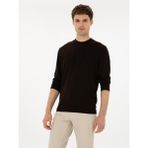 Cacharel Erkek Kahverengi Slim Fit Yün Karışımlı Çeyrek Balıkçı Basic Triko Kazak 50315295-VR029