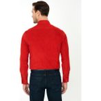 Cacharel Erkek Kiremit Slim Fit Uzun Kollu Gömlek 50245389-VR031 - 2XL