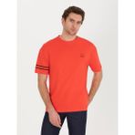 Cacharel Erkek Kırmızı Bisiklet Yaka Oversize T-Shirt 50266514-VR030 - 2XL