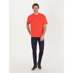 Cacharel Erkek Kırmızı Bisiklet Yaka Oversize T-Shirt 50266514-VR030 - XL