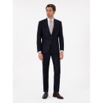Cacharel Erkek Koyu Lacivert Slim Fit Takım Elbise 50291022-VR100 - 52 - 6 Drop