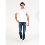 Cacharel Erkek Koyu Mavi Slim Fit Jean Pantolon 50268163-DN0023 - 32 - 30