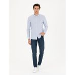 Cacharel Erkek Koyu Mavi Slim Fit Pamuk Karışımlı Jean Pantolon 50284455-VR032 - 34 - 30