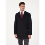 Cacharel Erkek Lacivert Ex Slim Fit Yün Karışımlı Palto 50319242-VR033 - 54