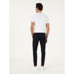 Cacharel Erkek Lacivert Slim Fit Beli Lastikli Esnek Kanvas Pantolon 50306188-VR033 - 32