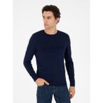 Cacharel Erkek Lacivert Slim Fit Bisiklet Yaka Triko Kazak 50293787-VR033