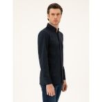 Cacharel Erkek Lacivert Slim Fit Gömlek 50286260-VR033 - 3XL