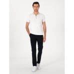 Cacharel Erkek Lacivert Slim Fit Kanvas Pantolon 50313881-VR033 - 32 - 30