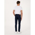 Cacharel Erkek Lacivert Slim Fit Pamuk Karışımlı Jean Pantolon 50305763-VR033 - 32 - 36