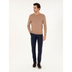 Cacharel Erkek Lacivert Slim Fit Pamuk Karışımlı Kanvas Pantolon 50292336-VR033 - 32 - 40