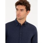 Cacharel Erkek Lacivert Slim Fit Uzun Kollu Gömlek 50256919-VR033