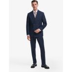 Cacharel Erkek Lacivert Slim Fit Yün Ipek Karışımlı Kırlangıç Yaka Kruvaze Takım Elbise 50319130-VR033 - 6 Drop