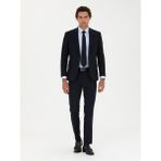 Cacharel Erkek Lacivert Slim Fit Yün Karışımlı Klasik Ceket 50277430-VR033 - 46 - 6 Drop