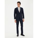 Cacharel Erkek Lacivert Slim Fit Yün Takım Elbise 50285134-VR033 - 6 Drop - 46