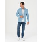 Cacharel Erkek Mavi Slim Fit Spor Ceket 50264750-VR036 - 6 Drop - 54