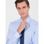 Cacharel Erkek Mavi Slim Fit Uzun Kollu Basic Gömlek 50268503-VR036